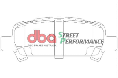 DBA 02-03 Subaru WRX SP500 Rear Brake Pads - Brakes Rotors &