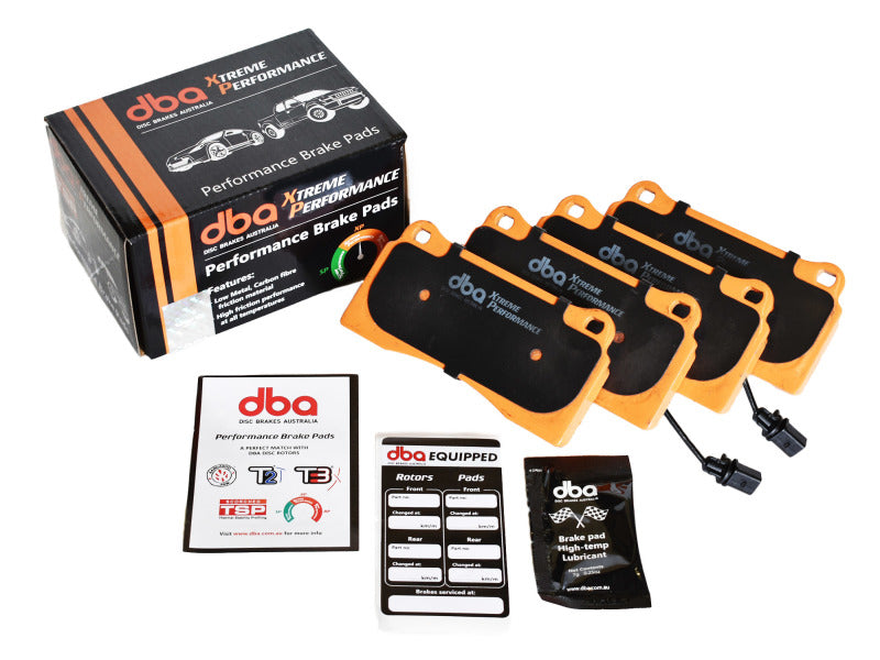 DBA 03-06 EVO / 04-09 STi / 03-07 350Z Track Edition/G35 w/ Brembo XP650 Rear Brake Pads - Brakes Rotors &