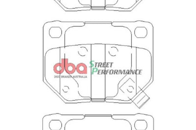 DBA 06-07 Subaru WRX SP500 Rear Brake Pads - Brakes Rotors &