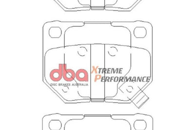 DBA 06-07 Subaru WRX XP650 Rear Brake Pads - Brakes Rotors &