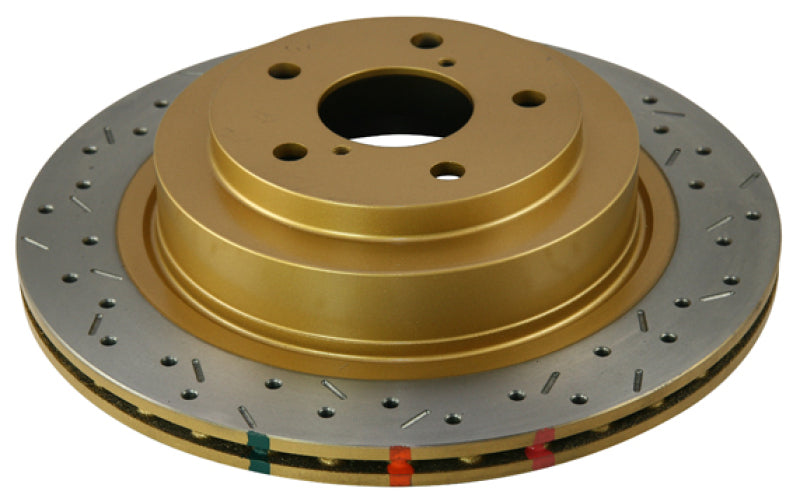 DBA 06-07 WRX / 05-08 LGT Rear Drilled & Slotted 4000 Series Rotor - Brakes Rotors Pads