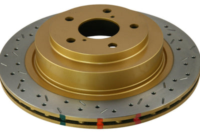 DBA 06-07 WRX / 05-08 LGT Rear Drilled & Slotted 4000 Series Rotor - Brakes Rotors Pads