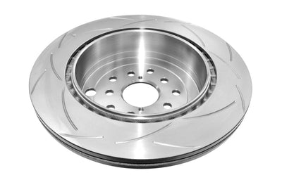 DBA 08-10 STi/2017 BRZ w/Perf. Pkg. Dual Drilled Rear Slotted Street Series Rotor - Brakes Rotors & Pads