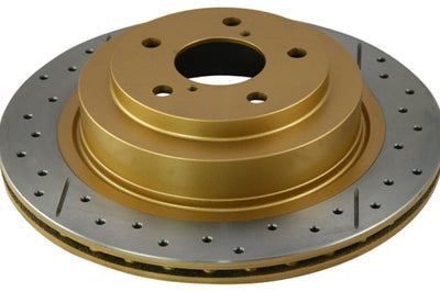 DBA 08-10 STi/2017 BRZ w/Perf. Pkg. Rear Dual-Drilled Street Series Rotor - Brakes Rotors & Pads