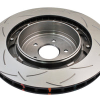 DBA 09 + Nissan GTR R-35 Rear Slotted 5000 Series 2 Piece Rotor Assembled w/ Black Hat - Brakes Rotors & Pads