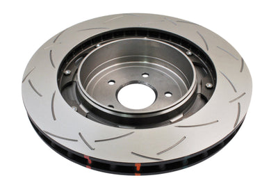 DBA 09 + Nissan GTR R-35 Rear Slotted 5000 Series 2 Piece Rotor Assembled w/ Black Hat - Brakes Rotors & Pads