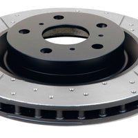 DBA 11-14 Ford Mustang GT (w/Standard Brakes) 3.7L Front Drill & Slot Street Series Rotor w/Blk Hat - Brakes Rotors Pads