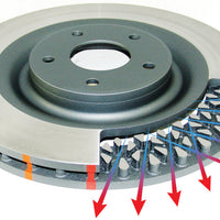 DBA 5000 Series Slotted Brake Rotor 355x32mm Brembo Replacement Ring R/H - Brakes Rotors & Pads