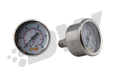 DeatschWerks 0-100 PSI 1/8in NPT Mechanical Fuel Pressure Gauge - Gauges & Pods