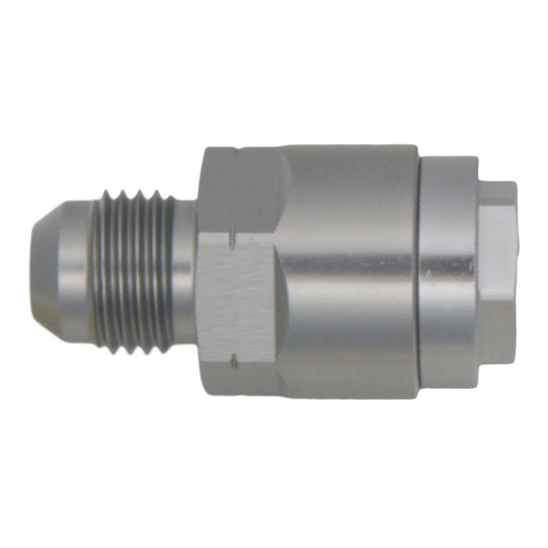 DeatschWerks 6AN Male Flare to 1/4in Female EFI Quick Connect Adapter - Fuel Delivery