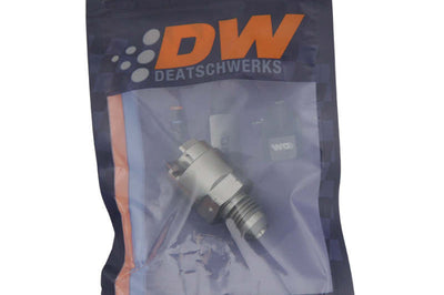 DeatschWerks 6AN Male Flare to 1/4in Female EFI Quick Connect Adapter - Fuel Delivery