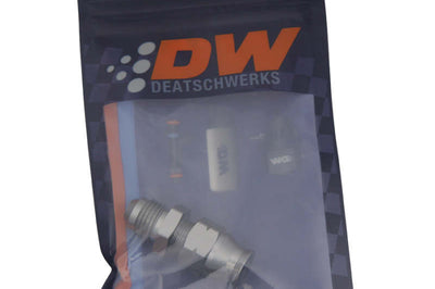 DeatschWerks 6AN Male Flare to 5/16in Hardline Compression Adapter (Incl. 1 Olive Insert) - Fuel Delivery