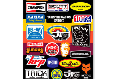 D-cor Decal Sheet Throwback Mx 12mil - Offroad Collection