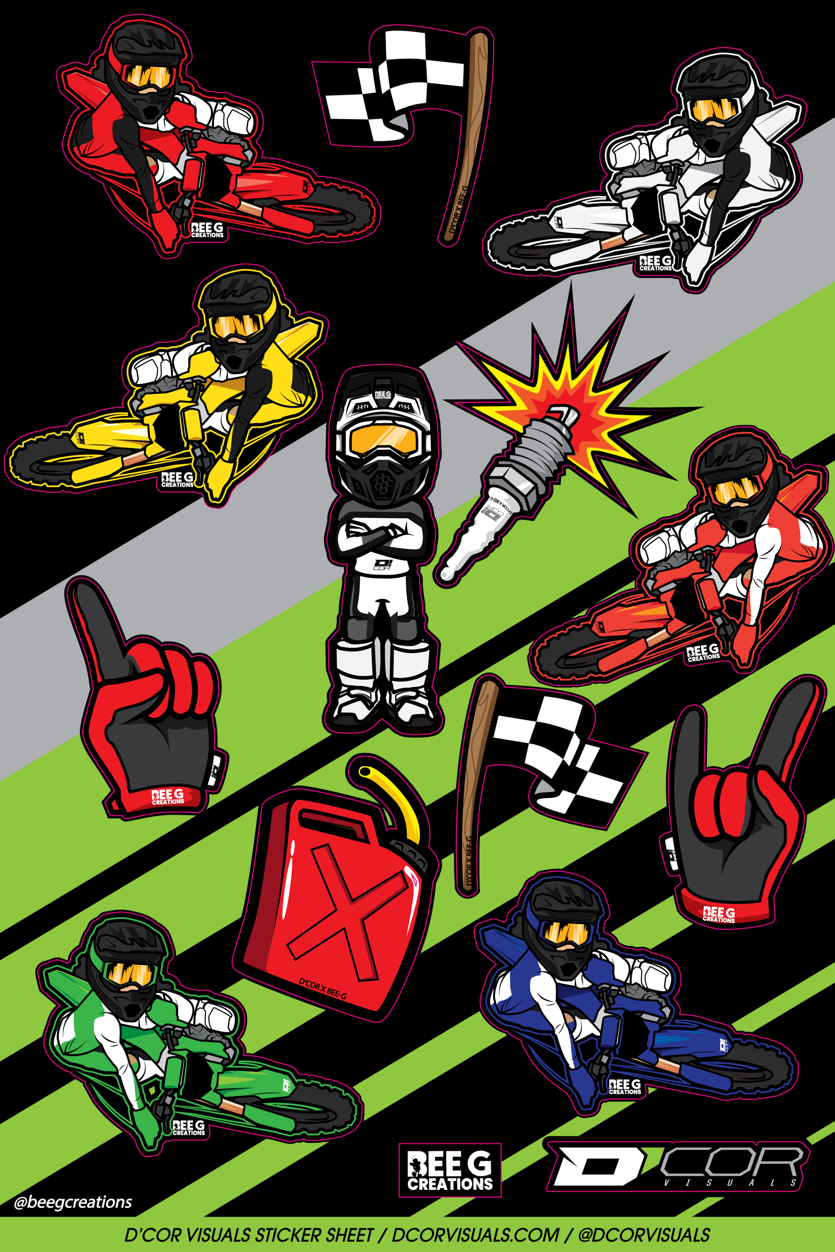 D-cor Decal Sheets - Offroad Collection