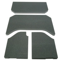DEI 07-10 Jeep Wrangler JK 4-Door Boom Mat Headliner - 4 Piece - Black - Roofs & Roof Accessories