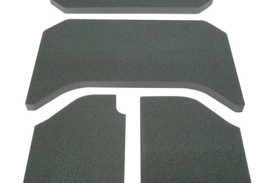 DEI 07-10 Jeep Wrangler JK 4-Door Boom Mat Headliner - 4 Piece - Black - Roofs & Roof Accessories