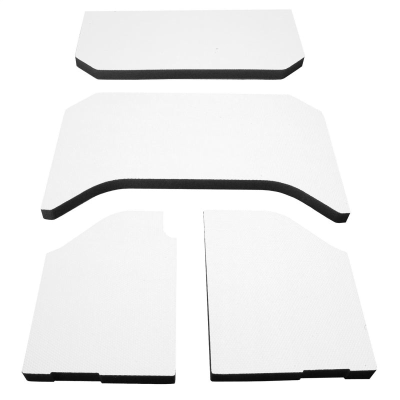 DEI 11-18 Jeep Wrangler JK 4-Door Boom Mat Headliner - 4 Piece - White - Roofs & Roof Accessories
