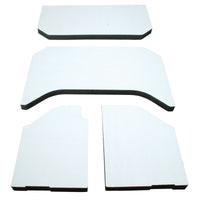 DEI 11-18 Jeep Wrangler JK 4-Door Boom Mat Headliner - 4 Piece - White - Roofs & Roof Accessories