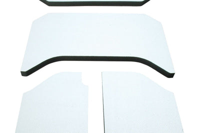 DEI 11-18 Jeep Wrangler JK 4-Door Boom Mat Headliner - 4 Piece - White - Roofs & Roof Accessories