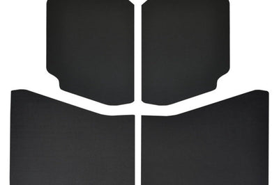 DEI 18-23 Jeep Wrangler JL 4-Door Boom Mat Complete Headliner Kit - 13 Piece - Black Leather Look - Roofs & Roof