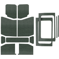 DEI 18-23 Jeep Wrangler JL 4-Door Boom Mat Complete Headliner Kit - 13 Piece - Gray - Roofs & Roof Accessories