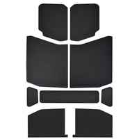 DEI 18-23 Jeep Wrangler JL 4-Door Boom Mat Headliner - 9 Piece - Black - Roofs & Roof Accessories
