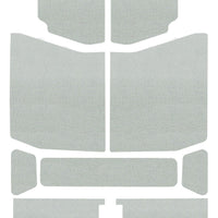DEI 18-23 Jeep Wrangler JL 4-Door Boom Mat Headliner - 9 Piece - White - Roofs & Roof Accessories