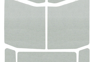 DEI 18-23 Jeep Wrangler JL 4-Door Boom Mat Headliner - 9 Piece - White - Roofs & Roof Accessories