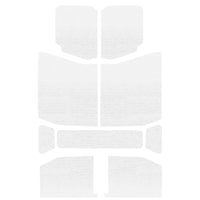 DEI 18-23 Jeep Wrangler JL 4-Door Boom Mat Headliner - 9 Piece - White - Roofs & Roof Accessories