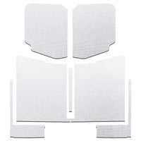 DEI 20-22 Jeep Gladiator JT 4-Door Boom Mat Complete Headliner Kit - 7 Piece - White - Roofs & Roof Accessories