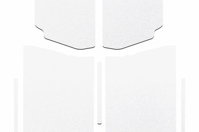 DEI 20-22 Jeep Gladiator JT 4-Door Boom Mat Complete Headliner Kit - 7 Piece - White - Roofs & Roof Accessories