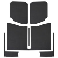 DEI 20-22 Jeep Gladiator JT 4-Door Boom Mat Complete Headliner Kit - 7 Piece - Black Leather Look - Roofs & Roof