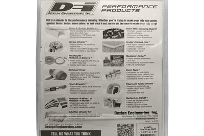 DEI Fire Wrap 3000 1-1/2in I.D. x 2ft - Engine Components
