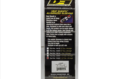 DEI Heat Sheath 1-1/2in I.D. x 3ft - Aluminized Sleeving - Sewn Edge - Engine Components