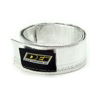 DEI Heat Sheath 1-1/4in I.D. x 3ft - Aluminized Sleeving - Sewn Edge - Engine Components