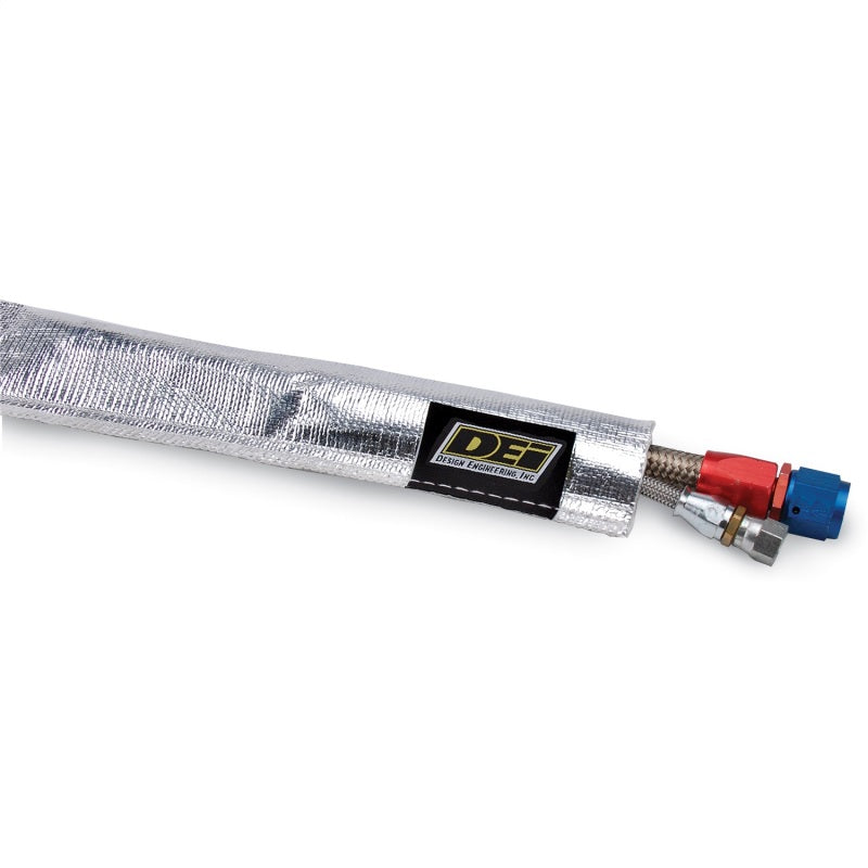 DEI Heat Sheath 1/2in I.D. x 3ft - Aluminized Sleeving - Sewn Edge - Engine Components