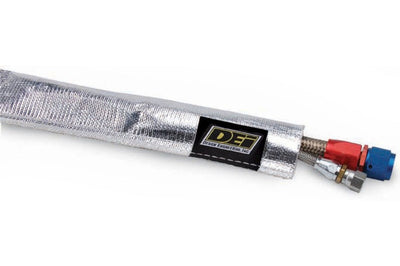 DEI Heat Sheath 3/4in x 3ft - Aluminized Sleeving - Sewn Edge - Engine Components