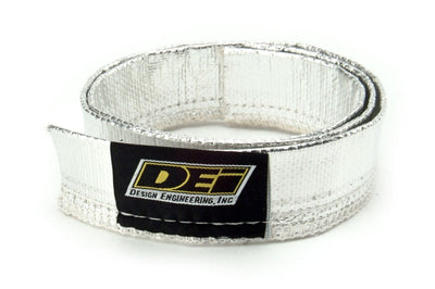DEI Heat Sheath 3/4in x 3ft - Aluminized Sleeving - Sewn Edge - Engine Components