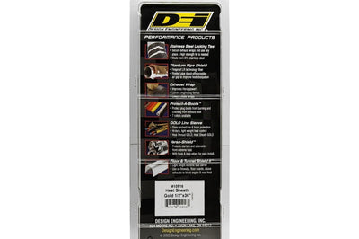 DEI Heat Sheath GOLD 1/2in x 36in - Engine Components