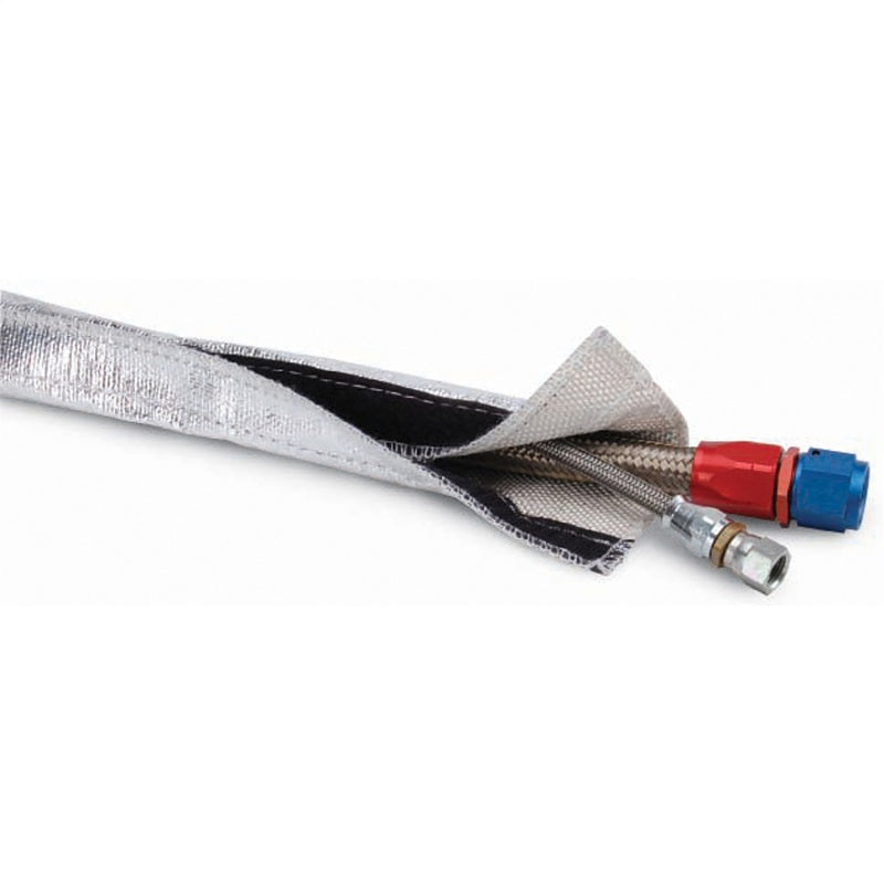 DEI Heat Shroud 1in I.D. x 3ft - Aluminized Sleeving - Hook and Loop Edge - Engine Components