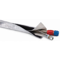 DEI Heat Shroud 1in I.D. x 3ft - Aluminized Sleeving - Hook and Loop Edge - Engine Components
