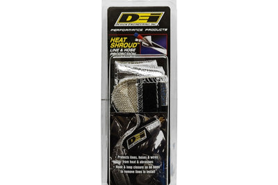 DEI Heat Shroud 1in I.D. x 3ft - Aluminized Sleeving - Hook and Loop Edge - Engine Components