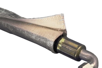 DEI Heat Shroud 1in I.D. x 3ft - Aluminized Sleeving - Hook and Loop Edge - Engine Components