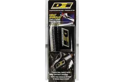 DEI Heat Shroud 3/4in I.D. x 3ft - Aluminized Sleeving - Hook and Loop Edge - Cooling