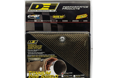 DEI Pipe Shield w/Stainless Steel Clamps - 6in x 12in - Titanium - Engine Components