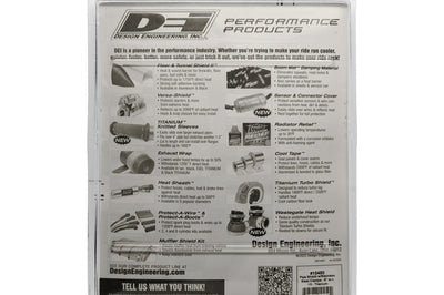 DEI Pipe Shield w/Stainless Steel Clamps - 6in x 12in - Titanium - Engine Components