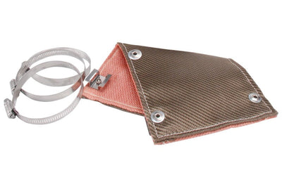 DEI Pipe Shield w/Stainless Steel Clamps - 6in x 12in - Titanium - Engine Components