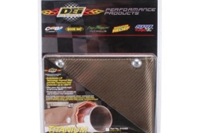 DEI Pipe Shield w/Stainless Steel Clamps - 6in x 12in - Titanium - Engine Components
