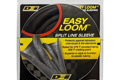 DEI Split Wire Sleeve Easy Loom 10mm-3/8in x 20 Black - Engine Components