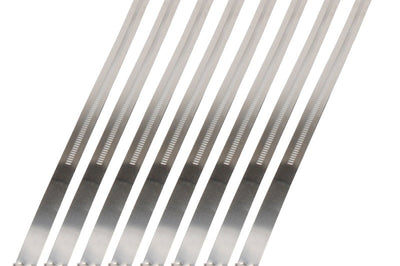 DEI Stainless Steel Positive Locking Tie 1/2in (12mm) x 9in - 8 per pack - Fabrication